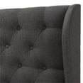 thumbnail image 4 of Bowery Hill Queen Winged Panel Headboard in Dark Gray, 4 of 6