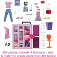 thumbnail image 4 of Barbie Dream Closet Playset, 2+ Ft. Wide, 15+ Storage Areas, Mirror, Hamper Chute and More, 35+ Outfit & Accessory Pieces for 400+ Looks, Ages 3 & Up Barbie -, 4 of 5