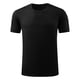 thumbnail image 4 of Playeras Elvqul para Caballero Manga Corta Casual Negro Cuello Redondo de Color Sólido, 4 of 7