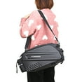 thumbnail image 3 of Neinkie 10L Back Seat Pannier Hard Shell Dust-proof Anti-scratch Waterproof Faux Leather Anti-deformation Rear Seat Bag for Cycling, 3 of 9