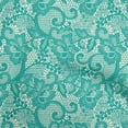 thumbnail image 1 of oneOone Polyester Lycra Teal Green Fabric Lace Floral Sewing Craft Projects Fabric Prints By Yard 56 Inch Wide, 1 of 5