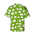thumbnail image 3 of Easygdp Funny Sheep Doing Yoga Men's Hawaiian Shirts Print Lapel Short Sleeve for Beach, vacation, party, casual occasions - XX-Large, 3 of 9