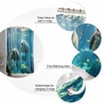 thumbnail image 5 of 60x72 Inch Shower Curtains for Bathroom Tropical Ocean Sea Lion Fabric Bath Curtain Decor Coastal Animal Fish Coral Waterproof Restroom Curtains Shower Set Accessories with 12 Hooks 60 Inch, 5 of 6