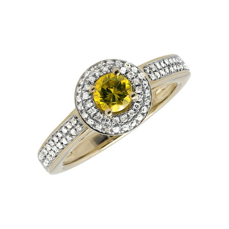 Canary Diamond Wedding Rings