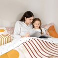 thumbnail image 5 of Homewish Mid Century Geometric 2pcs Bedding Comforter Set for Teens Boys Girls,Minimalist Stripes Twin Comforter Sets,Vintage Aesthetic Breathable Bedding Set,Lightweight Room Decor,Reversible, 5 of 8