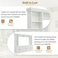 thumbnail image 5 of Minimalist Entertainment Wall Unit Set, 4-Piece TV Stand Set for TVs Up to 70'', Media Console Entertainment Center with Cabinets and Adjustable Shelves for Living Room, White, 5 of 8