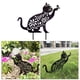 thumbnail image 5 of de jardín de gato lindo negro, de estatua de gato, estatuas decorativas de animales de Metal para jardín de jardín decoración casa, 5 of 7
