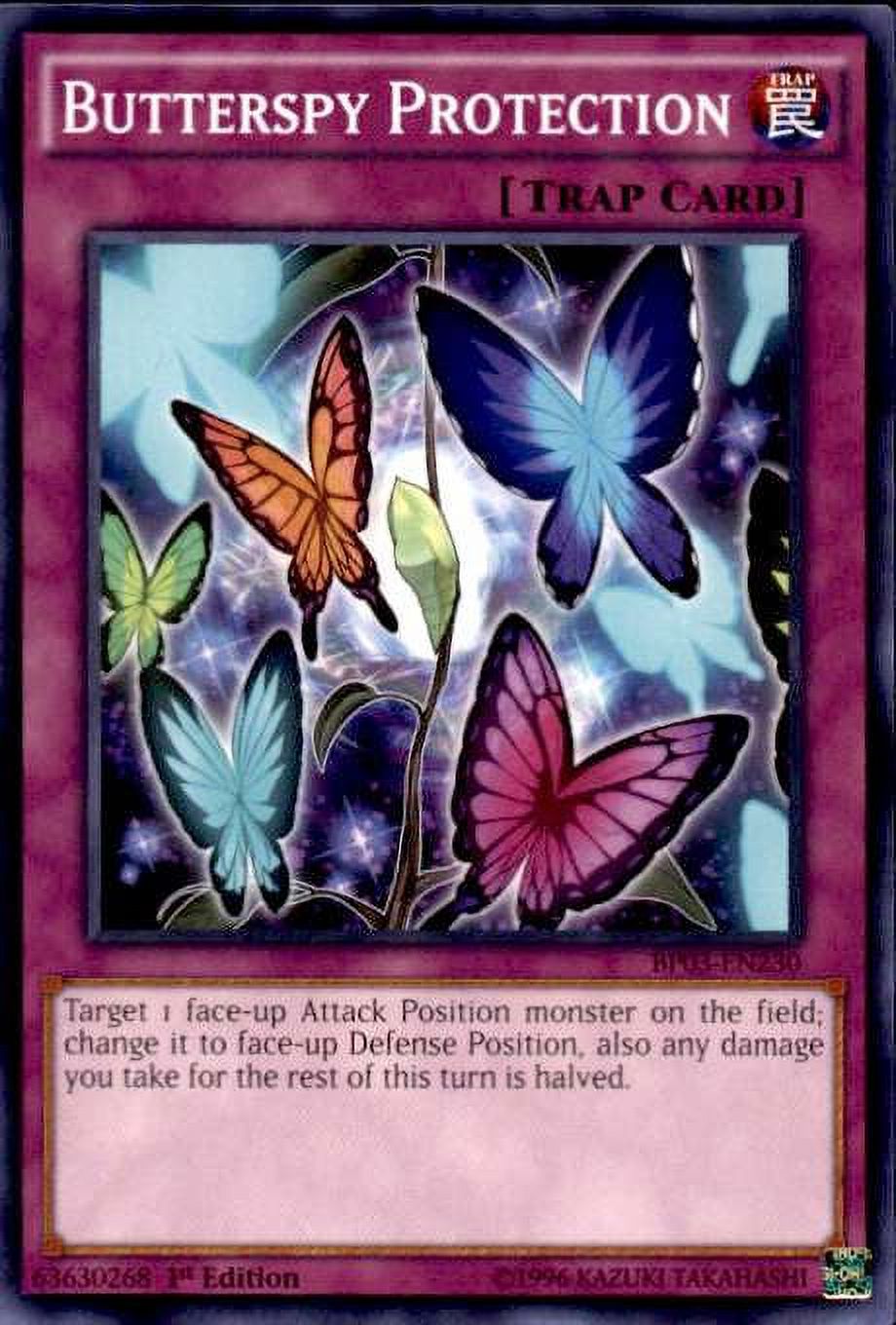 YuGiOh Battle Pack 3 Monster League Shatterfoil Common Butterspy Protection BP03-EN230 (Shatterfoil)