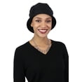 thumbnail image 4 of Seattle Chic Combed Cotton Cloche Hat for Women (Black), 4 of 8