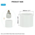 thumbnail image 2 of Uxcell Light Socket Shade Ring, 50 mm Metal Hanging Lamp Holder Parts, White 4Pcs, 2 of 7
