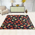 thumbnail image 2 of Yayeee Area Rugs for Living Room 5.2'x4' Non Slip Washable Bedroom Floor Carpet, Red Floral, 2 of 6
