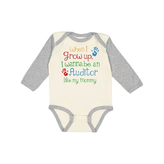 Inktastic Auditor Like Mommy Boys or Girls Long Sleeve Baby Bodysuit