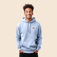 thumbnail image 4 of Dalix Rainbow Embroidered Fleece Zip Hoodie Cold Fall Winter Mens in Light Blue S Small, 4 of 5