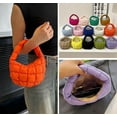 thumbnail image 6 of Kukuzhu Puffer Tote Bag for Women Quilted Small Tote Bubble Bag Puffer Handbag Lipstick Bag Clutch Gift, 6 of 7