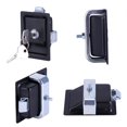 thumbnail image 4 of Cerradura de puerta de entrada de seguridad de acero al carbono, manija, perilla, cerrojo con 2 llaves, 4 of 10