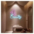 thumbnail image 1 of Letrero De Neón Beauty Butterfly, Ideal Para Salón Belleza, Spa, Decoración Pestañas, Con Luz Regulable 34cmx40cm, 1 of 2