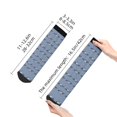 thumbnail image 2 of Goofa Cute Whale Pattern Non Slip Socks with Grips for Elderly, Crew Socks Yoga Hospital Socks Cushioned Sole Gripper Socks for Men Women, 2 of 5