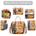 thumbnail image 2 of Insulated Lunch Bag for Women/Men, Waterproof Cooler Tote for Working WomenCooler Bag with Adjustable Shoulder Strap Cactus Desert, 2 of 7