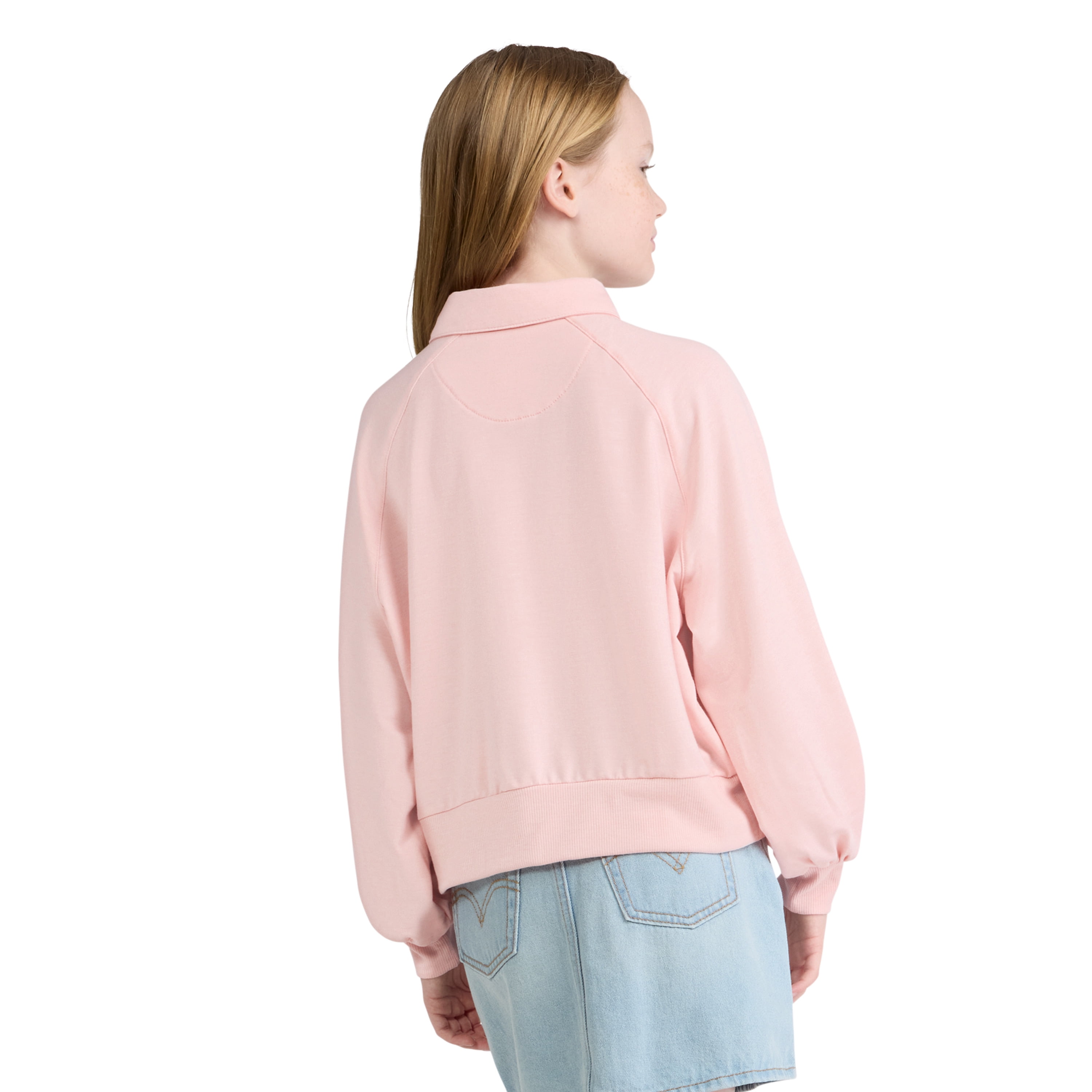 Levi's Girls Long Sleeve Collar Sweatshirt, Sizes 4-16