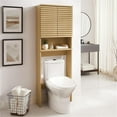 thumbnail image 4 of Pemberly Row Over the Toilet Bathroom Storage Cabinet in Oak, 4 of 9