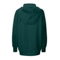 thumbnail image 4 of Brondbend Hoodie Sweatshirt for Women Pullovers Women Mock Neck Long Sleeved Solid Color Pocket Fashion Top with Drawstring Loose Fit Fall Winter Party Work Casual Top (Green), 4 of 6