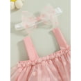 thumbnail image 5 of Bagilaanoe Toddler Baby Girl Summer Dress Sleeveless A-line Princess Dresses Headband 3M 6M 12M 18M 24M 3T 4T Kids Casual Mesh Tulle Sundress, 5 of 8