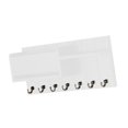 thumbnail image 1 of Soporte de pared para llaves, decorativo, moderno, con 7 ganchos para llaves, correo y llaves. Blanco, 1 of 9