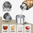 thumbnail image 3 of Camouflage 20oz Stainless Steel Thermal Bottle with Tea Filter and Cup Lid, Vacuum Insulated Coffee Mug with 316L Inner Liner, Leakproof Travel Thermos for Office, Commute & Outdoor, 3 of 6