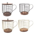 thumbnail image 4 of Thinsony ForCapsule Baskets Versatile And Convenient Coffee Holder For Sachet Storage Organizing Organized black uncovered, 4 of 6