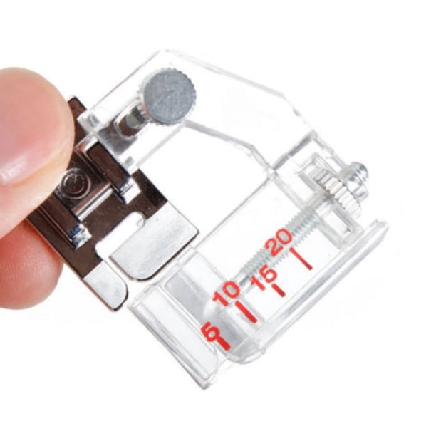 Xihbxyly Prensatelas para Cinta Bies a Presión, Accesorio para Máquina de Coser, Compatible con Varias Marcas, Ancho Ajustable de 5 a 19,8 Cm, Plástico y Metal Resistentes, Ideal para Proyectos de Co