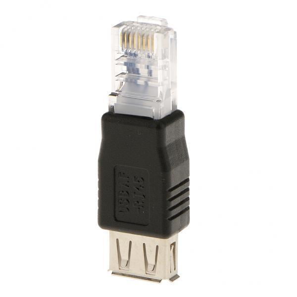 Paquete de 4-20 Adaptadores a USB AF a , Enrutador Ethernet de Red LAN 4 piezas SM SunniMix enchufe ethernet