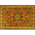 thumbnail image 1 of Ahgly Company Indoor Rectangle Persian Yellow Traditional Area Rugs, 7' x 10', 1 of 4