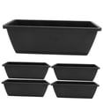 thumbnail image 6 of PTOOTP 6Pcs Black Plastic Window Planter Boxes for Indoor and Outdoor Use, 6 of 8