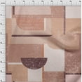 thumbnail image 4 of oneOone Cotton Cambric Rose Brown Fabric Geometric Abstract Random Shapes Sewing Fabric By The Yard Printed Diy Clothing Sewing Supplies 42 Inch Wide, 4 of 4
