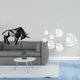 thumbnail image 2 of Escultura de toro de resina moderna, figura abstracta con espejo acrílico, pegatinas de pared, calcomanías de peces, decoración artística extraíble pa, 2 of 8