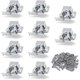 thumbnail image 1 of 10-Pack Double Roller Latch Cabinet Door Latches with Spear Strike for Cabinet Closet Doors, Silver, 1 of 5