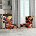 thumbnail image 2 of Designart « Depth Corner in Red and Black II » Abstractions Rouges Fauteuil d'Appoint Rembourré - Fauteuil Moderne pour Chambre, 2 of 7