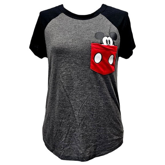 Disney Mickey Mouse Youth Pocket Tee, XS-L (Girl's)
