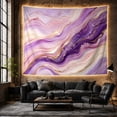 thumbnail image 6 of Purple Agate Waves Across Cream Marble, Dramatic Abstract for Decor Enthusiasts, Mineral Art, Housewarming Gift, Tapestry Wall Hanging for Bedroom and Living Room, 6 of 7