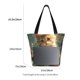 thumbnail image 3 of Fotbe Cute Kitten Water Lilies Bolsa de Playa con Estampado, Bolsa de Hombro, Bolsa de Mano Espaciosa, Bolsa de Viaje Ligera, Bolsa de Compras Versátil, 3 of 6