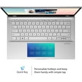 thumbnail image 2 of ASUS Vivobook S14 14 inch FHD Display Laptop, Intel Core i7-8565U Processor, 8GB DDR3 RAM, 512GB SSD, Face Login w/IR Camera, ScreenPad 2.0, Windows 10 Home, Silver with Mazepoly Accessories, 2 of 8