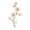 Golden, variant on Xinyolin Elegant Plum Blossom Shape Brooch Shining Rhinestones Faux Pearls Decor Pin Dress Suit Lapel Badge Coat Accessories