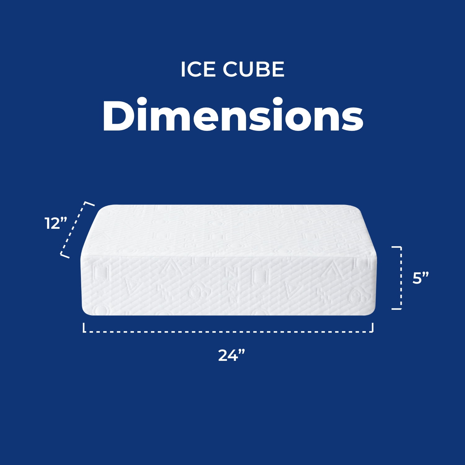 (2 pack) Pillow Cube Ice Cube Cooling Memory Foam Bed Pillow (1 Count)