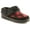 Black/Red Buffalo Plaid, variant on Women's Faux Fur Collar Clog Slippers Turkish Coffee 10B     (Medium)