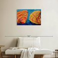 thumbnail image 2 of Elephant Stock Sea Shells 2020 Wall Art - Horizontal Canvas Wall Art - Living Room Wall Decor - Nautical Canvas - Orange And Blue Decor By Dawn Underwood - 30" x 20", 2 of 8
