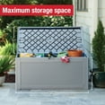 thumbnail image 4 of Rubbermaid Deck Box, Extra Large, 134 Gallon, Light Grey, 4 of 6