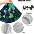 thumbnail image 7 of Jiueut Green Shamrock Heart Print Gaming Chair Cover Pack of 4, Washable Computer Chair Slipcovers with 2 PCS Armrest Cover Universal Desk Chair Seat Protector Saint Patrick's Day Decor, 7 of 7