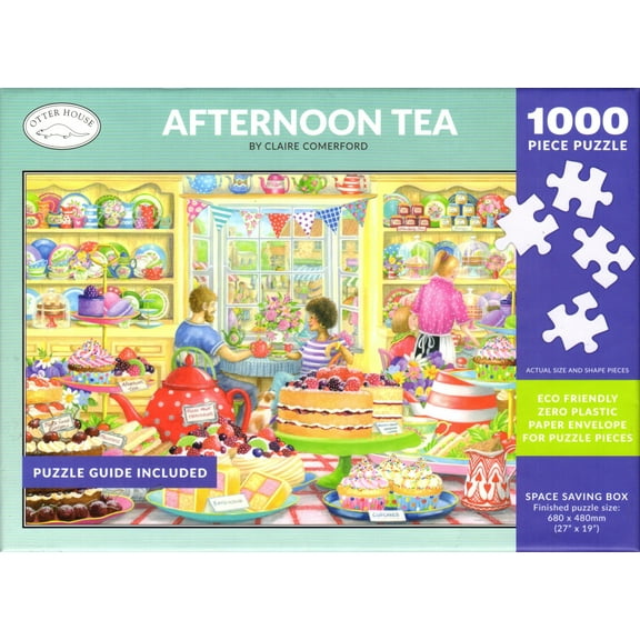 Otter House 1000 Piece Puzzle - Afternoon Tea By Claire Comerford