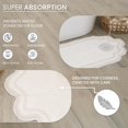 thumbnail image 5 of Home Weavers Allure Collection 100% Cotton Bath Rug 17"x24", Soft & Absorbent Bathroom Rug, Non-Slip Backing, Quick Dry, Machine Washable Bath Mat for Floor, Shower & Tub, White, 5 of 5