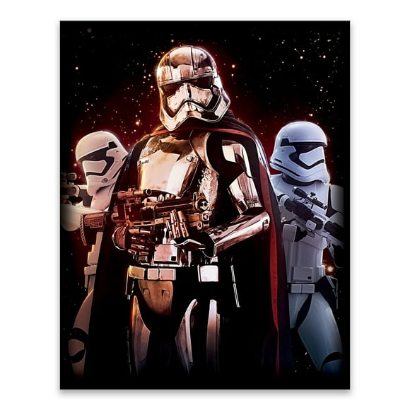 Artissimo Designs - Toile imprimée Captain Phasma Night Sky - 6.5W x 8.5H x .5D
